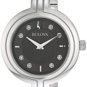 Bulova Damklocka 96P215 Rhapsody Svart/Stål Ø30 mm