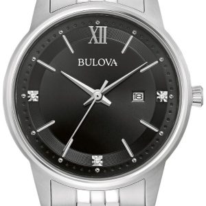 Bulova Damklocka 96P226 Classic Svart/Stål Ø32 mm