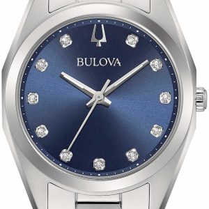 Bulova Damklocka 96P229 Surveyor Blå/Stål Ø31 mm