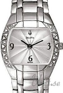 Bulova Damklocka 96R003 Diamonds Dam Silverfärgad/Stål Ø25 mm