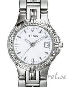 Bulova Damklocka 96R04 Diamonds Dam Vit/Stål Ø25 mm