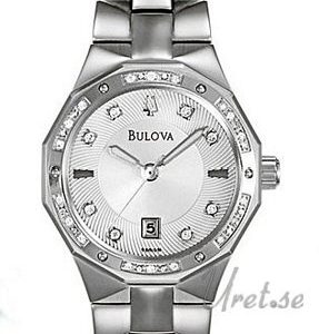 Bulova Damklocka 96R106 Marine Star Dam Silverfärgad/Stål Ø27 mm