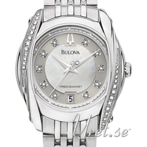 Bulova Damklocka 96R141 Precisionist Vit/Stål Ø32 mm