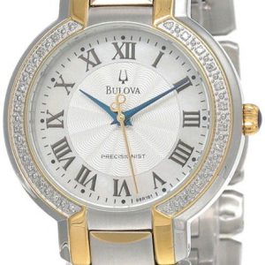 Bulova Damklocka 96R161 Precisionist Silverfärgad/Gulguldtonat stål