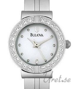 Bulova Damklocka 96T09 Crystal Dam Vit/Stål Ø19 mm