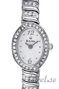 Bulova Damklocka 96T53 Crystal Dam Vit/Stål Ø19 mm