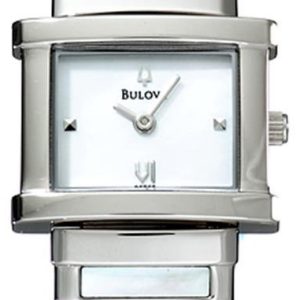 Bulova Damklocka 96T65 Vit/Stål Ø21 mm