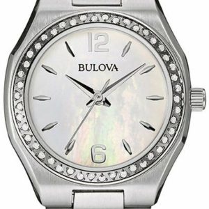 Bulova Damklocka 96W199 Classic Vit/Stål Ø26 mm