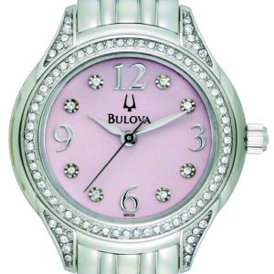 Bulova Damklocka 96X124 Rosa/Stål Ø30 mm