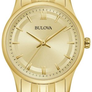 Bulova Damklocka 97L168 Classic Gulguldstonad/Gulguldtonat stål Ø30