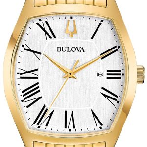 Bulova Damklocka 97M116 Dress Silverfärgad/Gulguldtonat stål