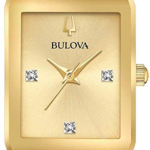 Bulova Damklocka 97P140 Gulguldstonad/Gulguldtonat stål