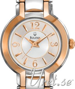 Bulova Damklocka 98L153 Dress Silverfärgad/Roséguldstonat stål