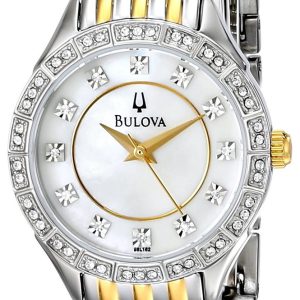 Bulova Damklocka 98L162 Crystal Silverfärgad/Stål Ø27 mm