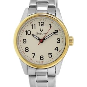 Bulova Damklocka 98L163 Beige/Stål Ø28 mm