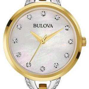 Bulova Damklocka 98L206 Vit/Stål Ø28 mm