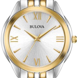 Bulova Damklocka 98L259 Classic Silverfärgad/Gulguldtonat stål Ø32