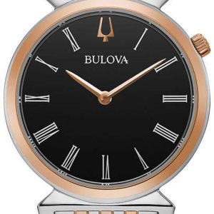 Bulova Damklocka 98L265 Classic Svart/Roséguldstonat stål Ø30 mm