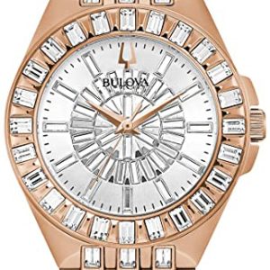 Bulova Damklocka 98L268 Phantom Silverfärgad/Roséguldstonat stål