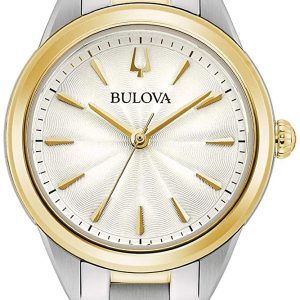 Bulova Damklocka 98L277 Silverfärgad/Gulguldtonat stål Ø28 mm