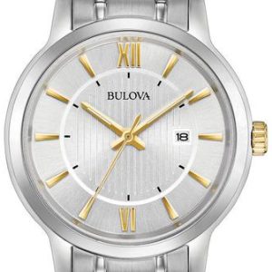 Bulova Damklocka 98M129 Silverfärgad/Stål Ø32 mm