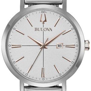 Bulova Damklocka 98M131 Silverfärgad/Stål Ø35 mm