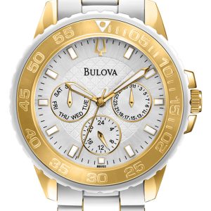 Bulova Damklocka 98N102 Sport Silverfärgad/Gummi Ø38 mm