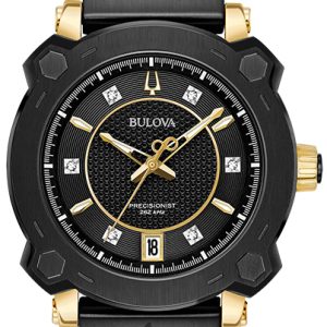 Bulova Damklocka 98P173 Precisionist Svart/Stål Ø38 mm