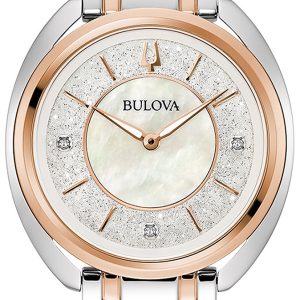 Bulova Damklocka 98P219 Classic Silverfärgad/Stål Ø35 mm