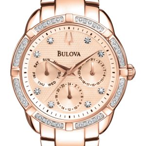 Bulova Damklocka 98R178 Maribor Gulguldstonad/Roséguldstonat stål