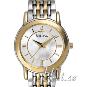 Bulova Damklocka 98V29 Dress Silverfärgad/Gulguldtonat stål Ø27 mm