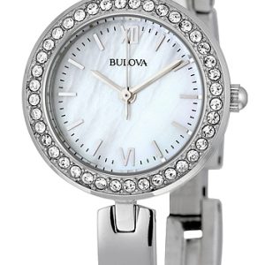 Bulova Damklocka 98X107 Silverfärgad/Stål Ø26 mm