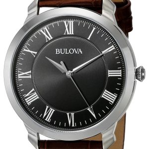 Bulova Dress Herrklocka 96A184 Svart/Läder Ø41 mm