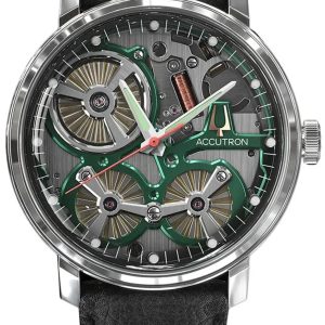 Bulova Herrklocka 2ES6A001 Accutron Grön/Läder Ø44 mm