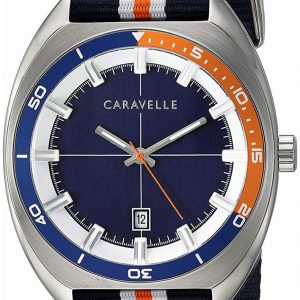 Bulova Herrklocka 43B166 Caravelle Blå/Textil Ø40 mm