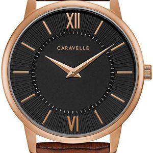 Bulova Herrklocka 44A115 Caravelle Svart/Läder Ø39 mm