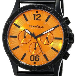 Bulova Herrklocka 45A108 Caravelle Orange/Stål Ø44 mm