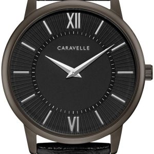 Bulova Herrklocka 45A147 Caravelle Svart/Läder Ø39 mm