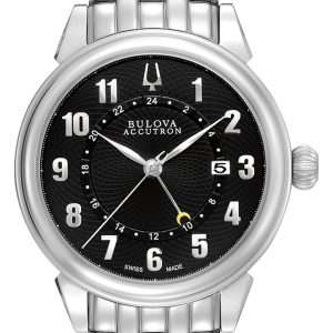 Bulova Herrklocka 63B154 Accutron Svart/Stål Ø42 mm