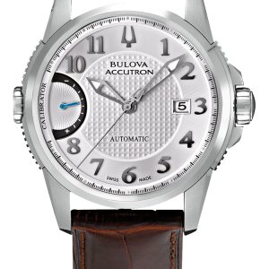 Bulova Herrklocka 63B160 Accutron Silverfärgad/Läder Ø43 mm