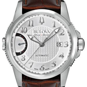 Bulova Herrklocka 63B171 Dress Silverfärgad/Läder Ø43 mm