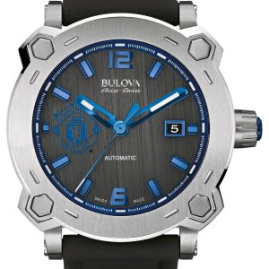 Bulova Herrklocka 63B189 Accutron Svart/Gummi Ø42 mm