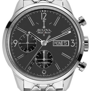 Bulova Herrklocka 63C119 Svart/Stål Ø41 mm