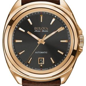 Bulova Herrklocka 64B126 Svart/Läder Ø42 mm