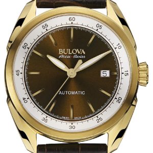 Bulova Herrklocka 64B127 Accutron Brun/Läder Ø42 mm