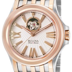 Bulova Herrklocka 65A105 Accutron Vit/Roséguldstonat stål Ø40 mm