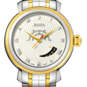 Bulova Herrklocka 65B106 Accutron Silverfärgad/Gulguldtonat stål