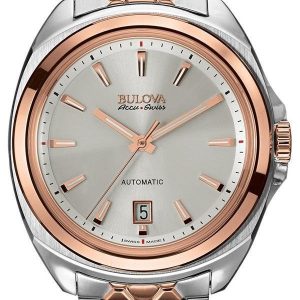 Bulova Herrklocka 65B159 Silverfärgad/Roséguldstonat stål Ø42 mm