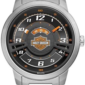 Bulova Herrklocka 76A162 Harley-Davidson Svart/Stål Ø43 mm