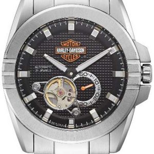 Bulova Herrklocka 76A166 Harley-Davidson Svart/Stål Ø44 mm